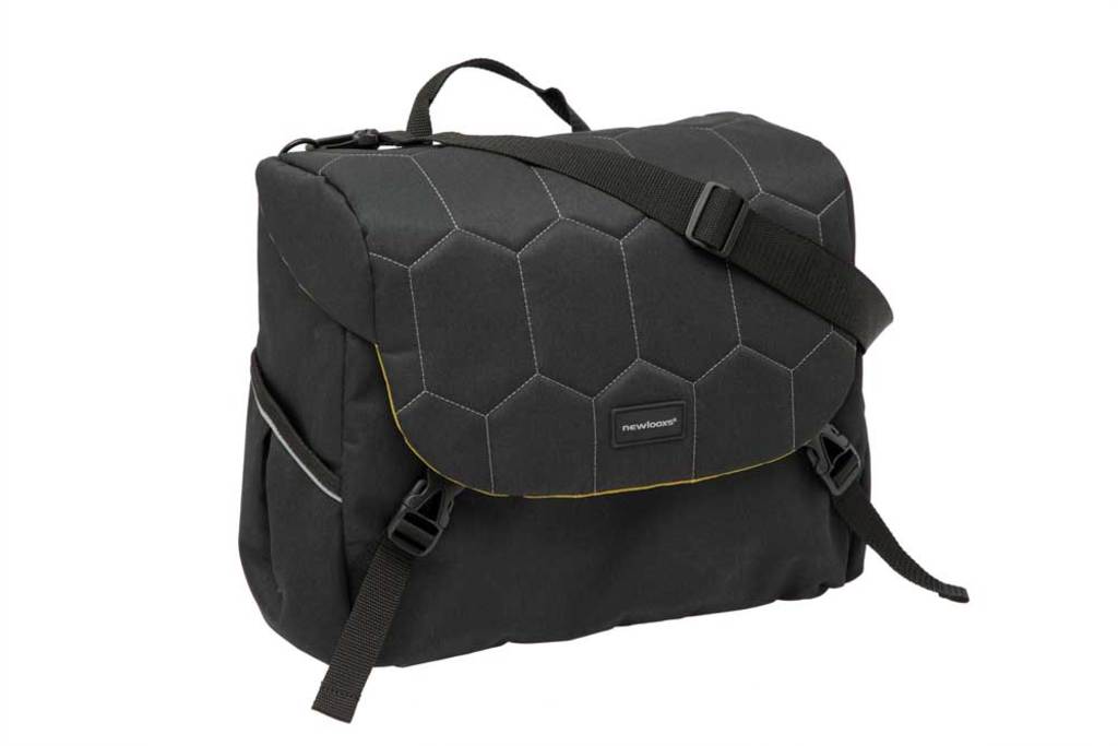 Enkele Fietstas New Looxs Mondi Joy Single-18.5 Liter Quilted Black Enkele Fietstas New Looxs Mondi Joy Single-18.5 Liter Quilted Black